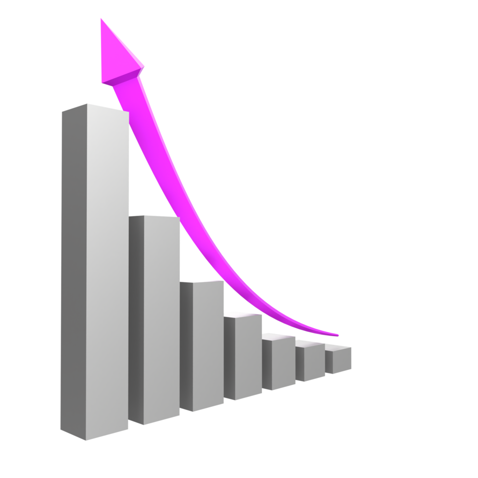 business chart with arrow png