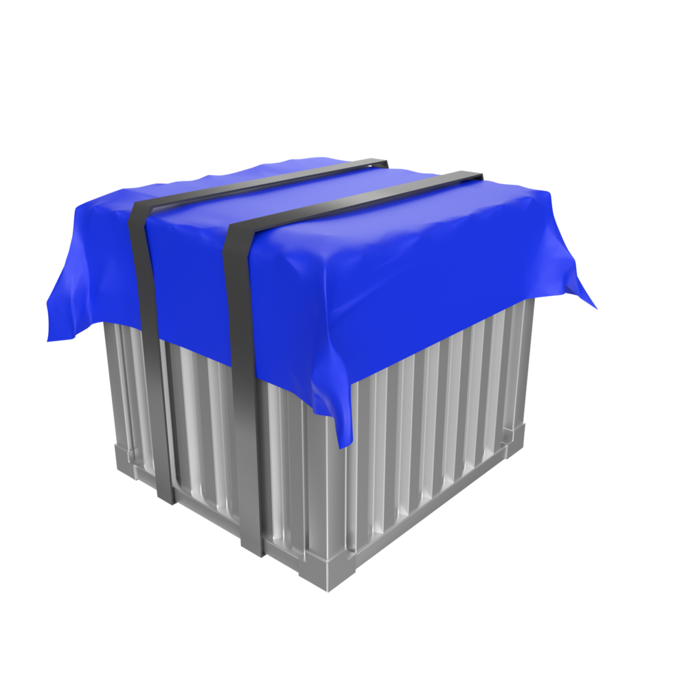 Container isolated on transparent png