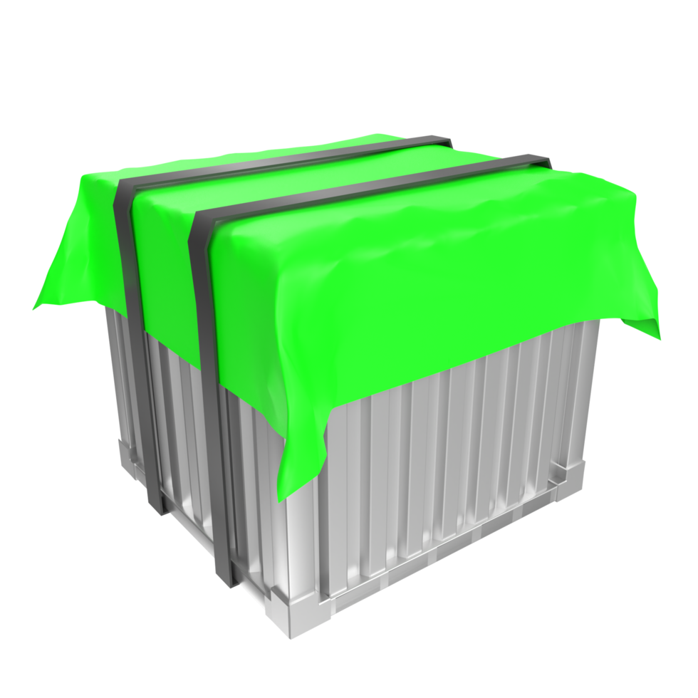 Container isolated on transparent png