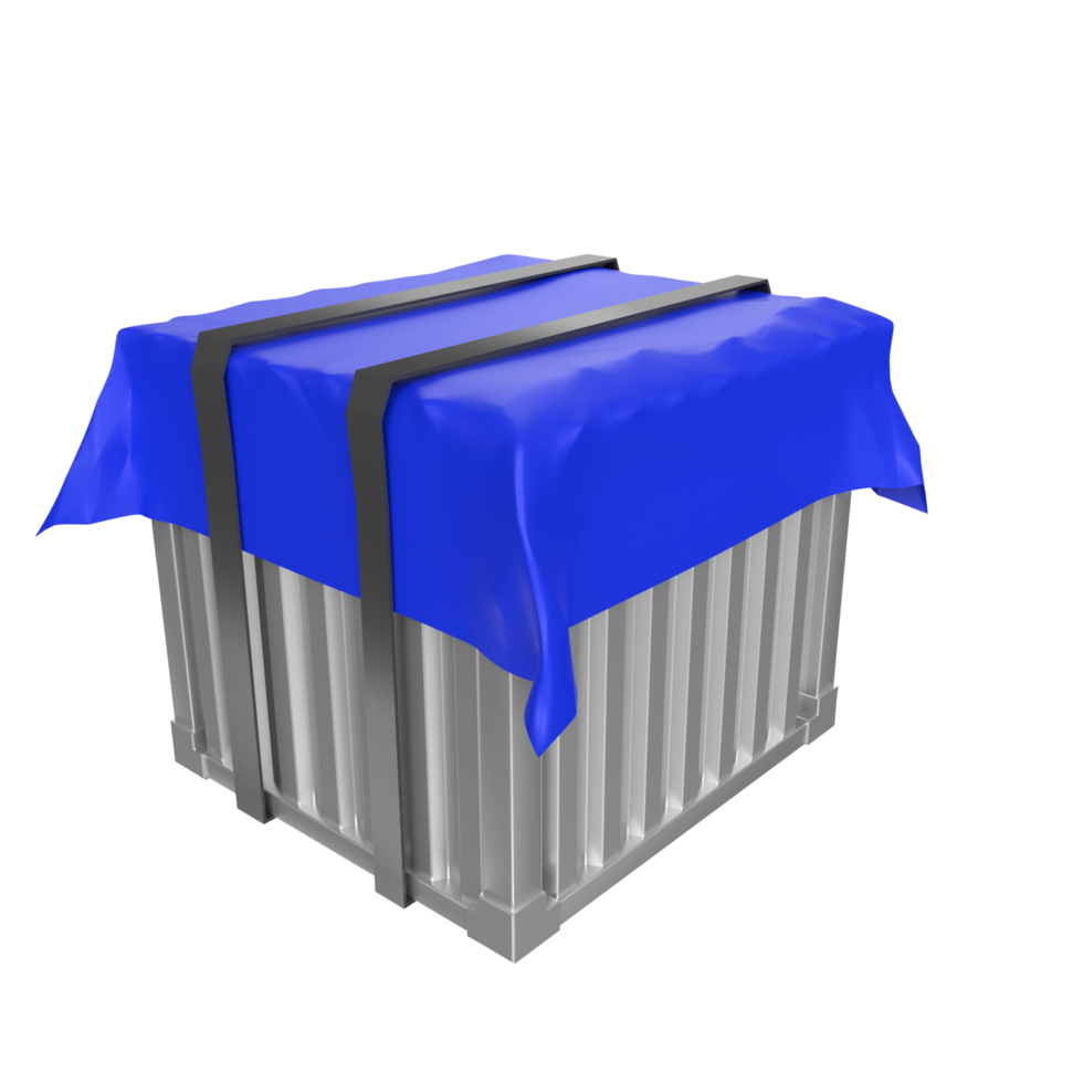 Container isolated on transparent png