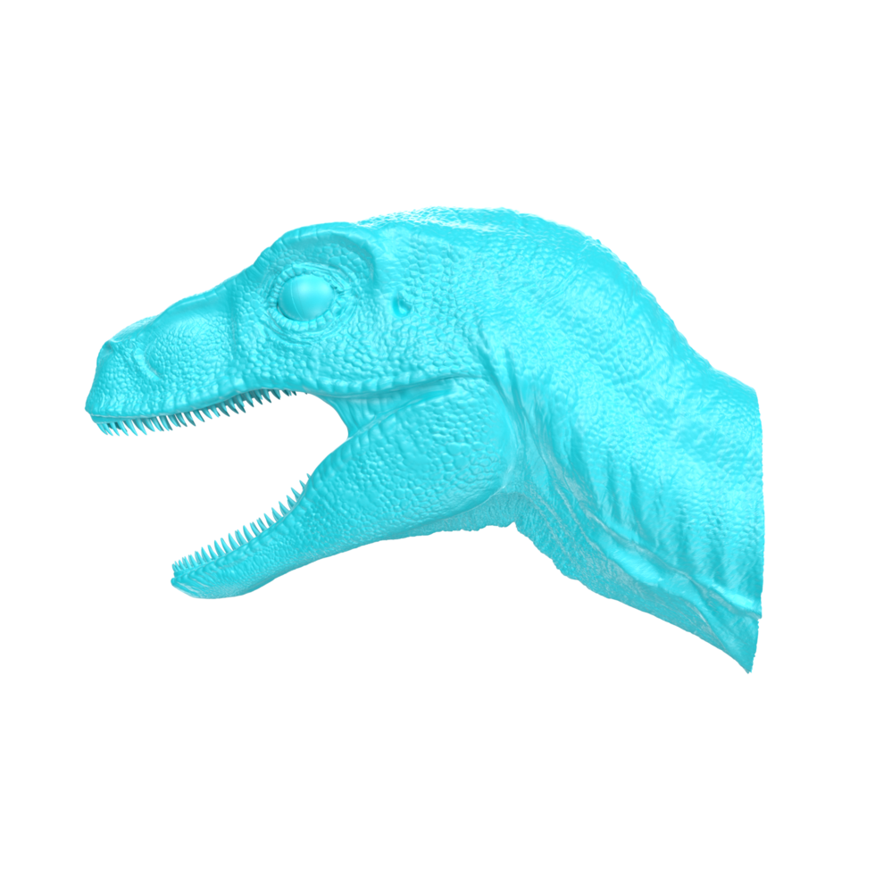 Raptor head isolated on transparent background png