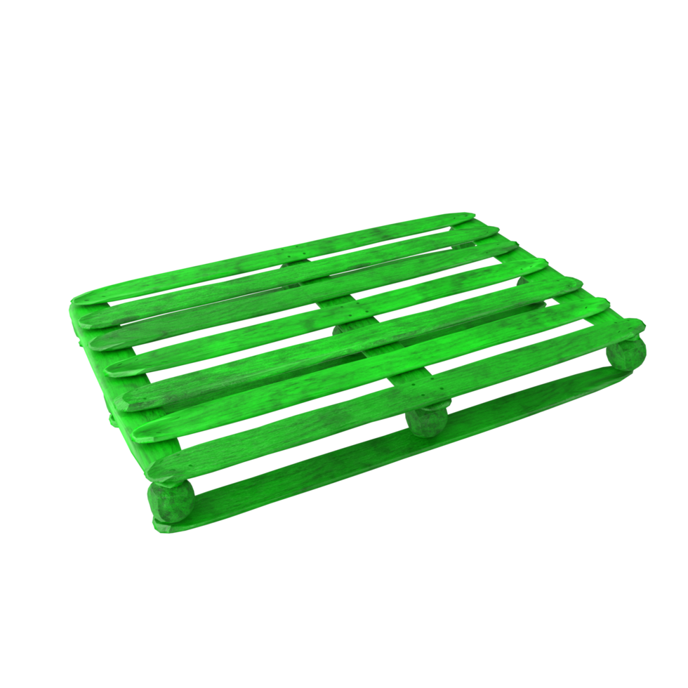 Wooden pallet isolated on transparent png