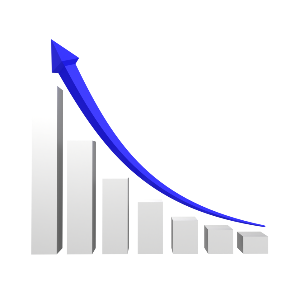 tableau d'affaires avec flèche png