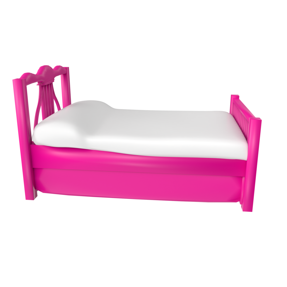 Bed isolated on transparent background png