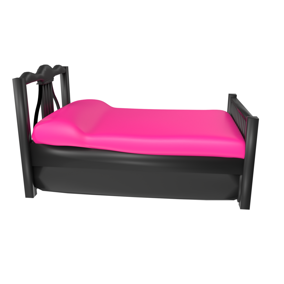 Bed isolated on transparent background png