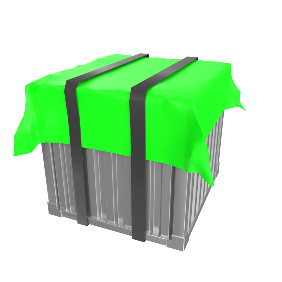 Container isolated on transparent png