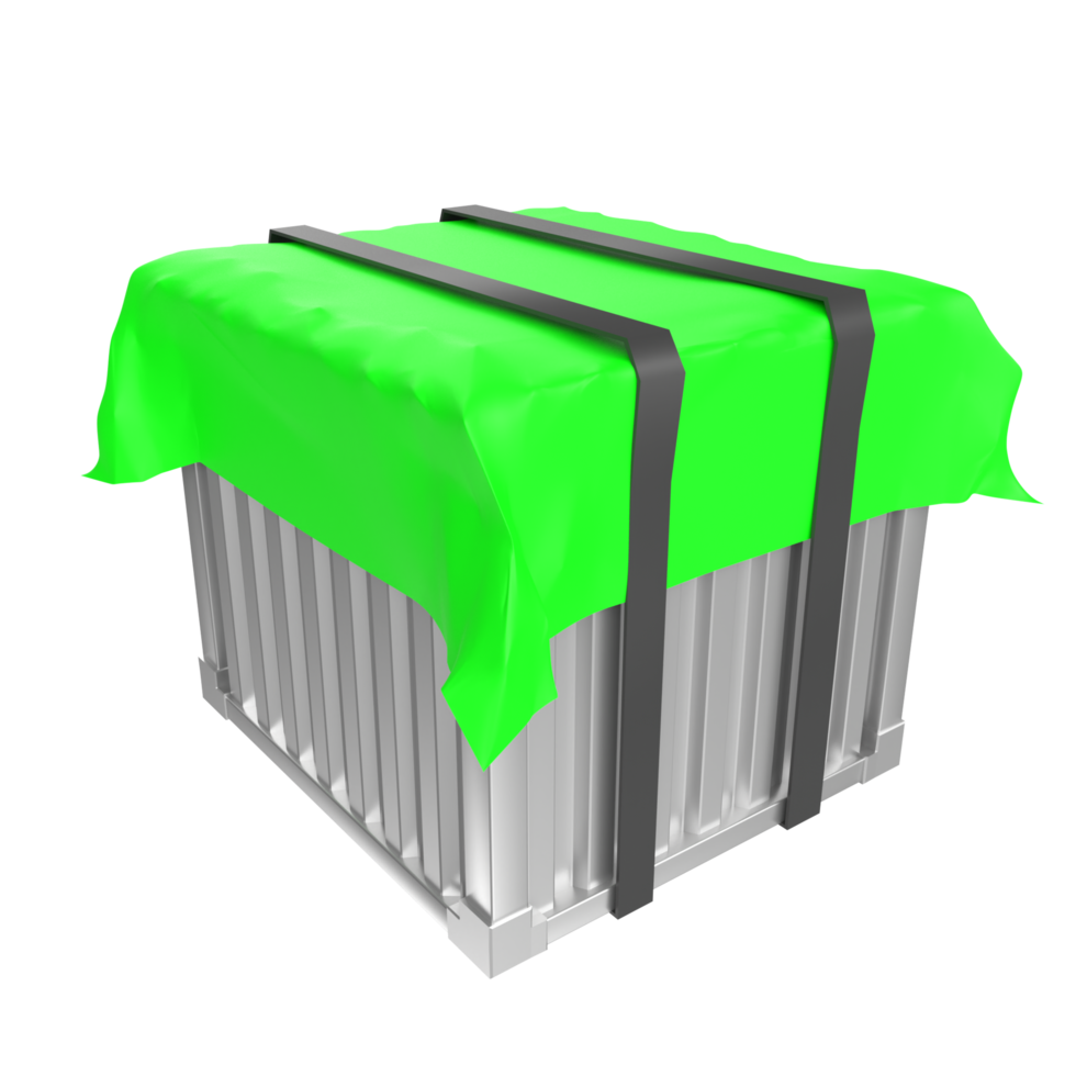 Container isolated on transparent png
