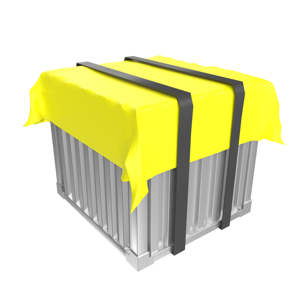 Container isolated on transparent png
