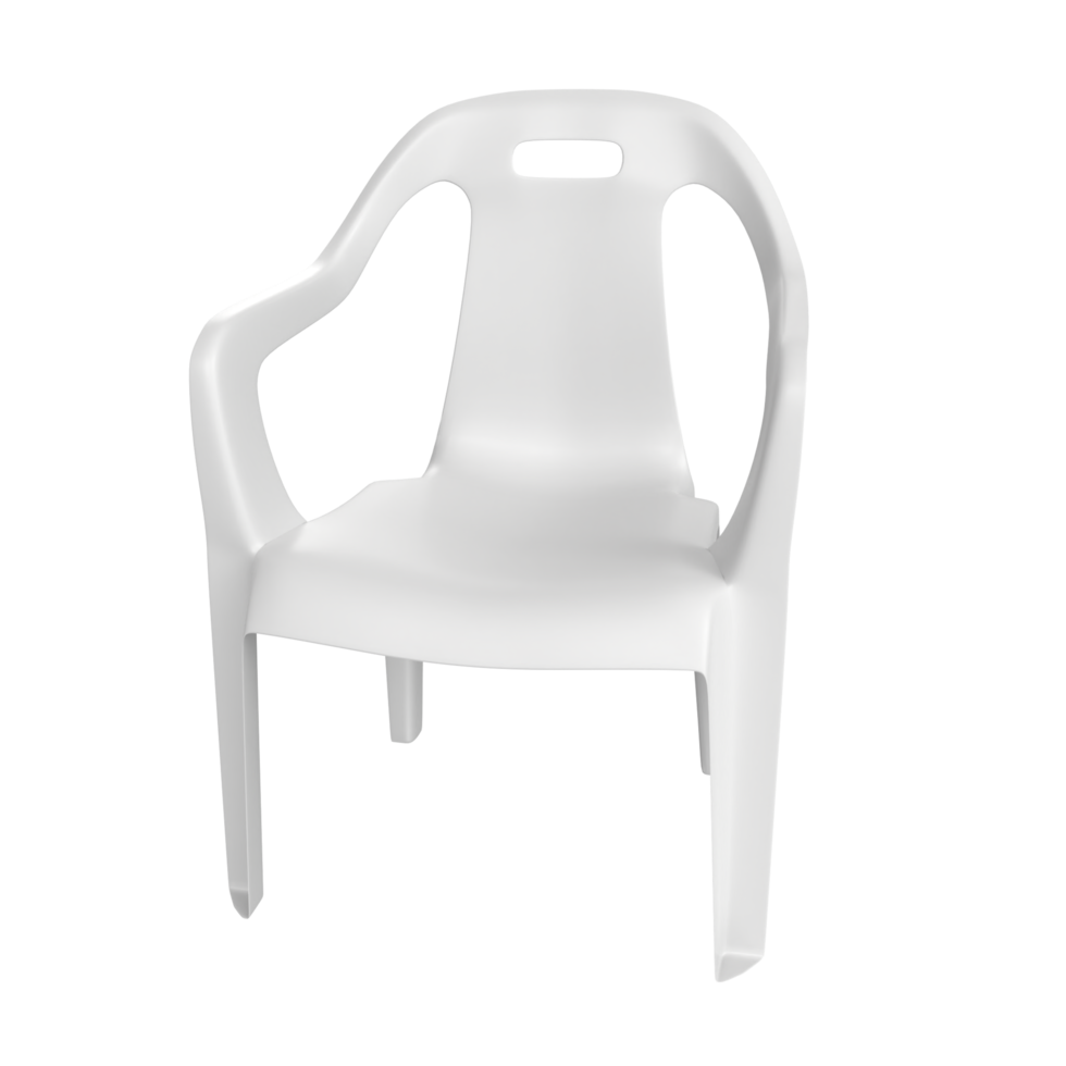 white chair isolated on transparent background png