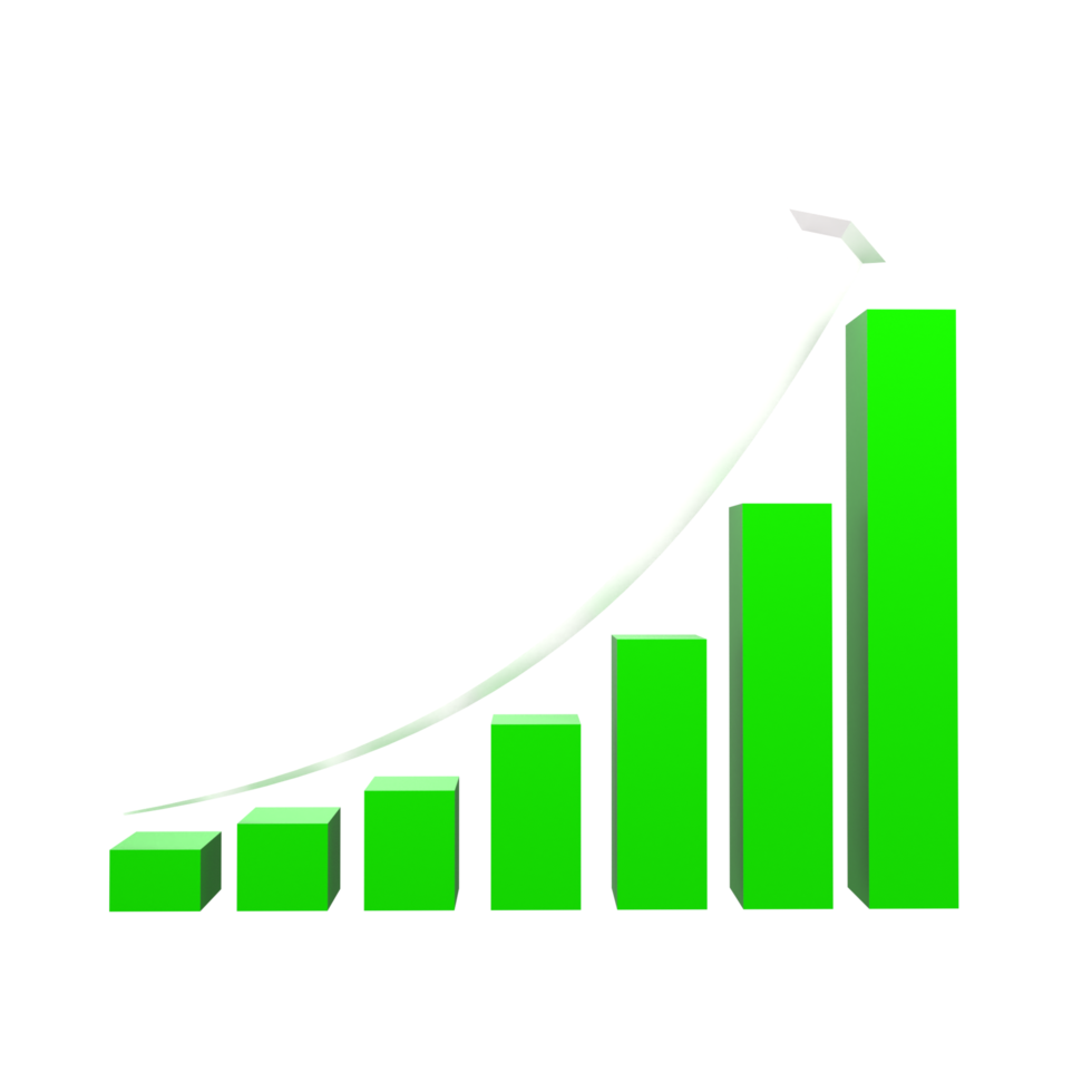 gráfico de negócios com seta png