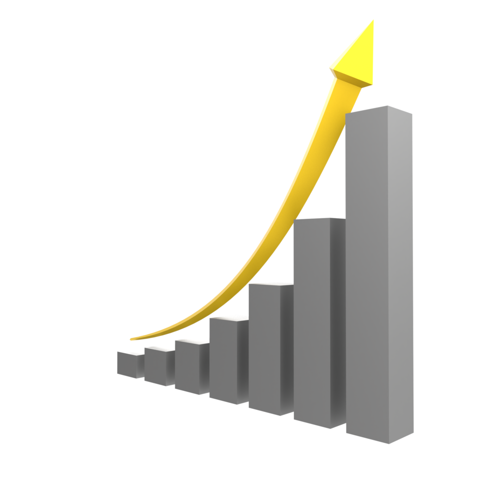 business chart with arrow png