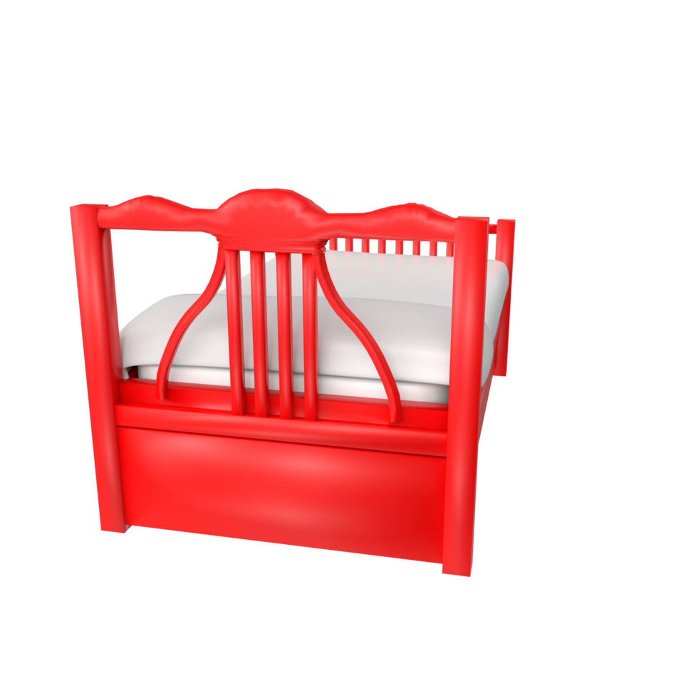 Bed isolated on transparent background png