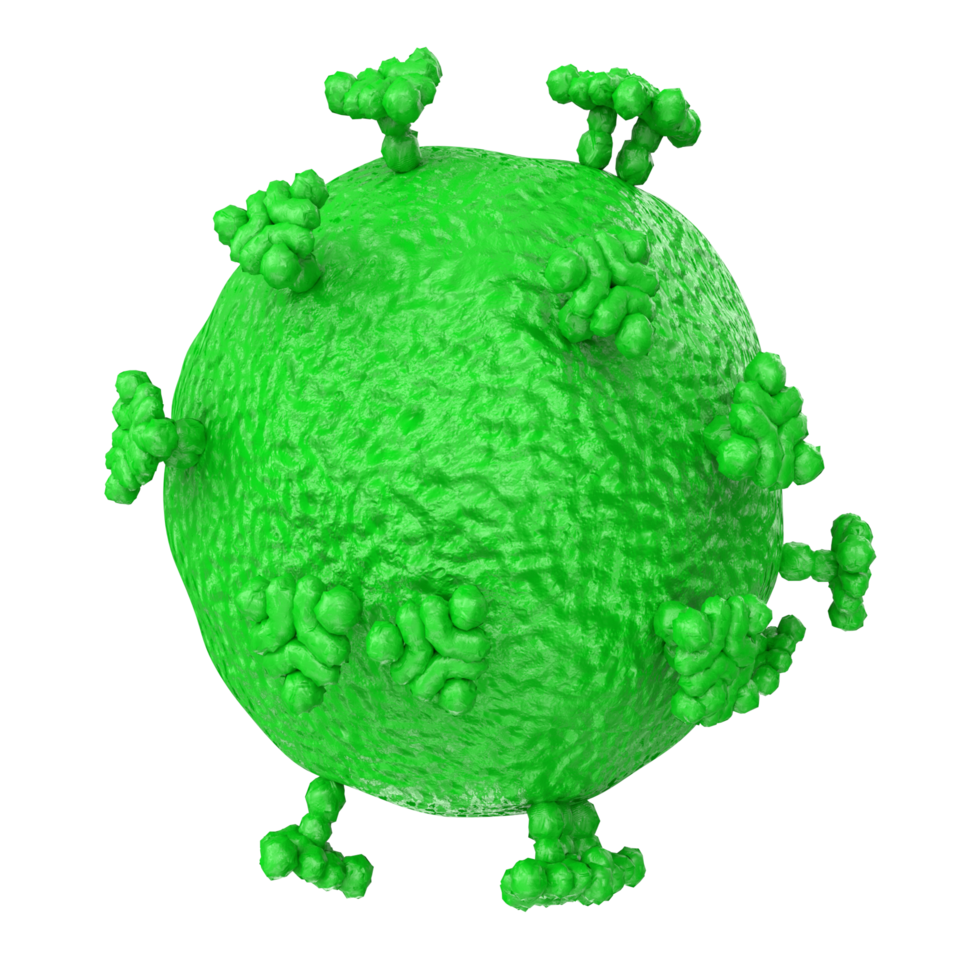 virus isolated on transparent background png