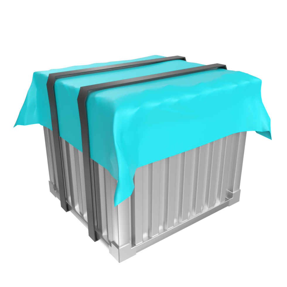 Container isolated on transparent png
