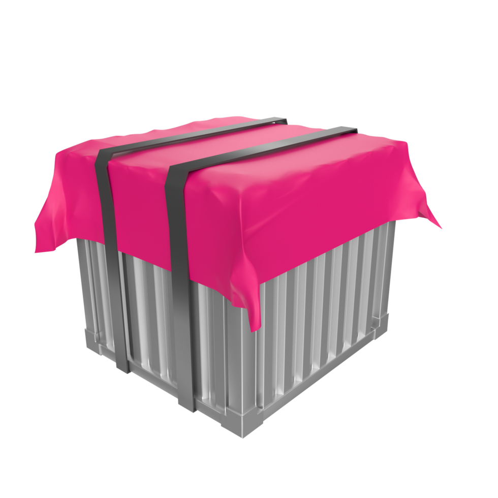 Container isolated on transparent png