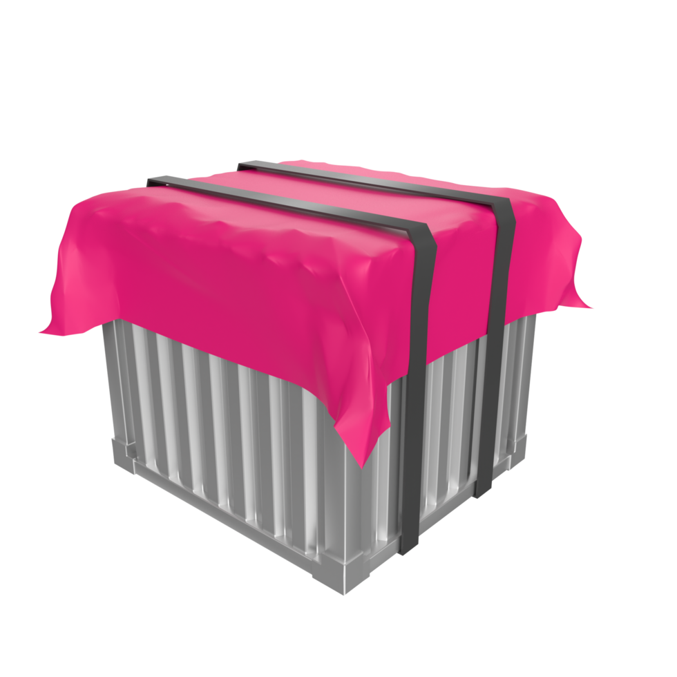 Container isolated on transparent png