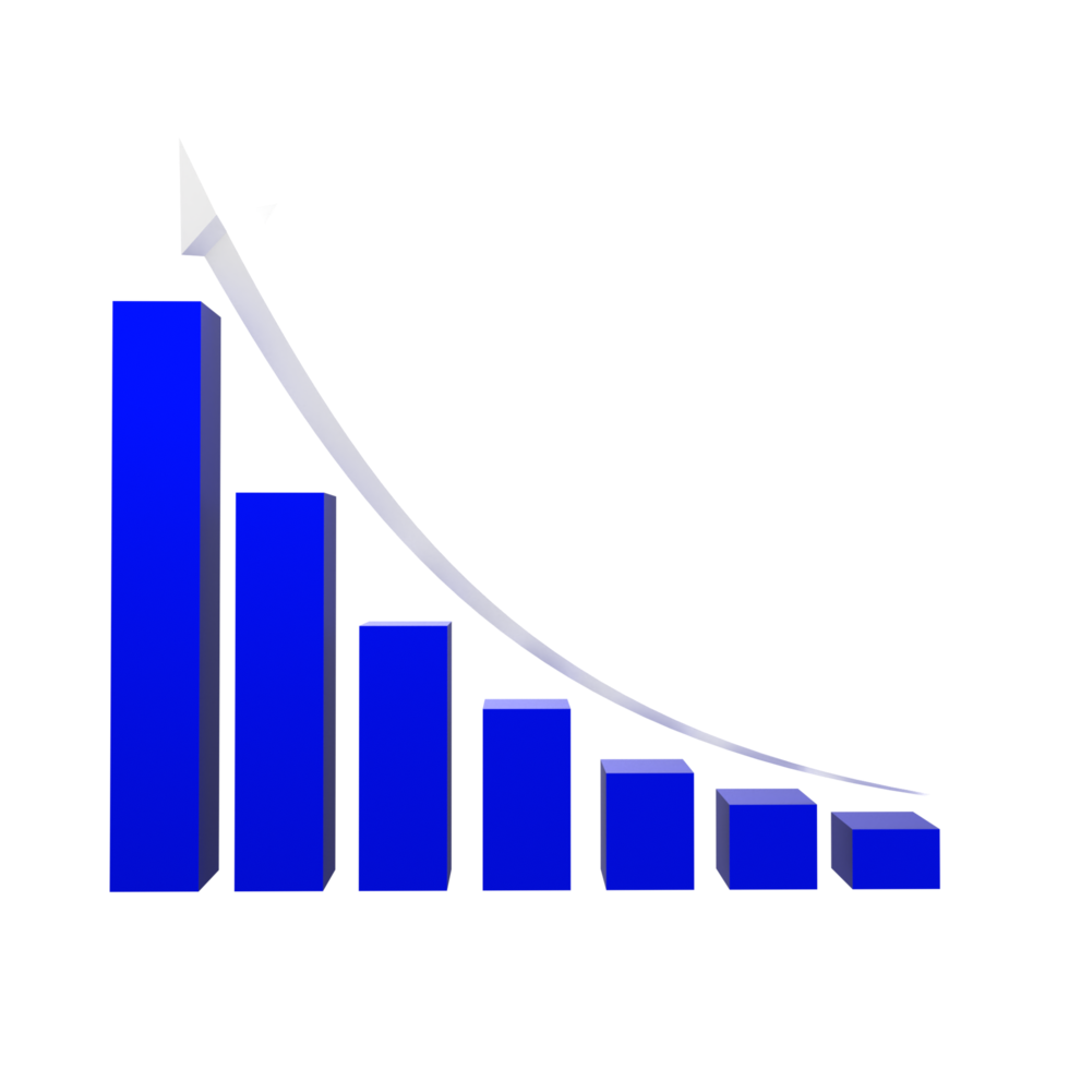 gráfico de negócios com seta png