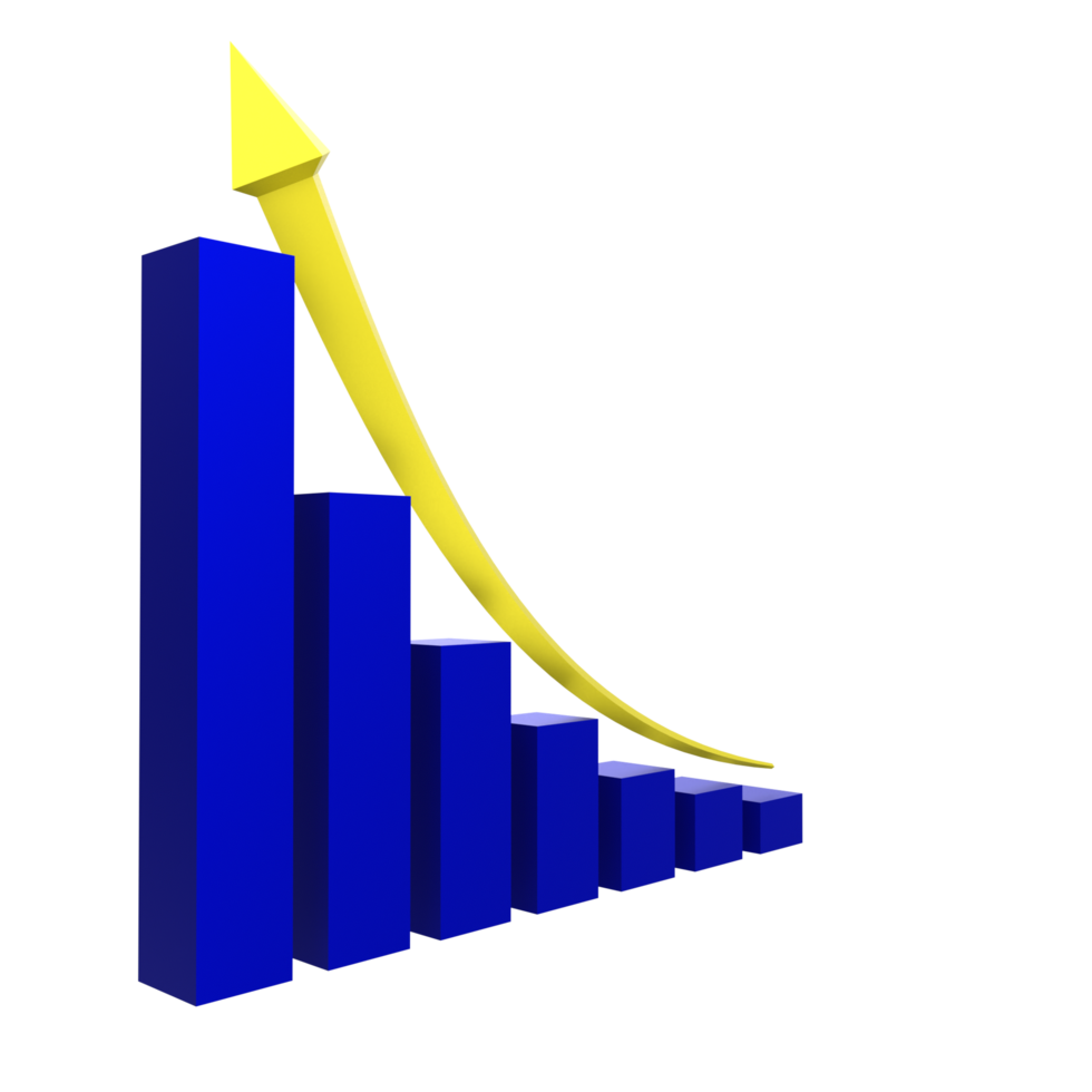 tableau d'affaires avec flèche png