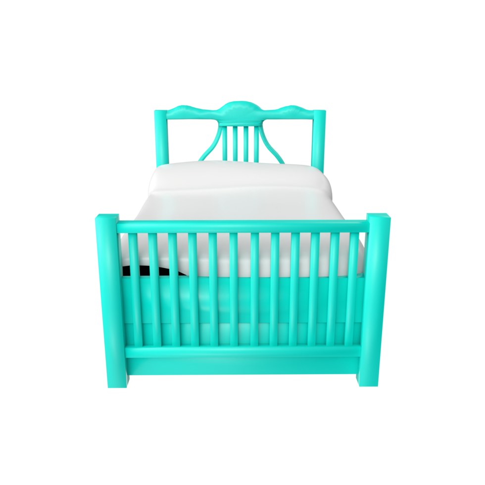 Bed isolated on transparent background png