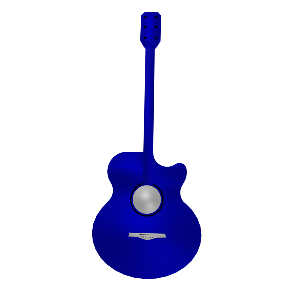 chitarra isolato su trasparente png
