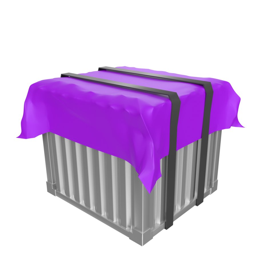 Container isolated on transparent png