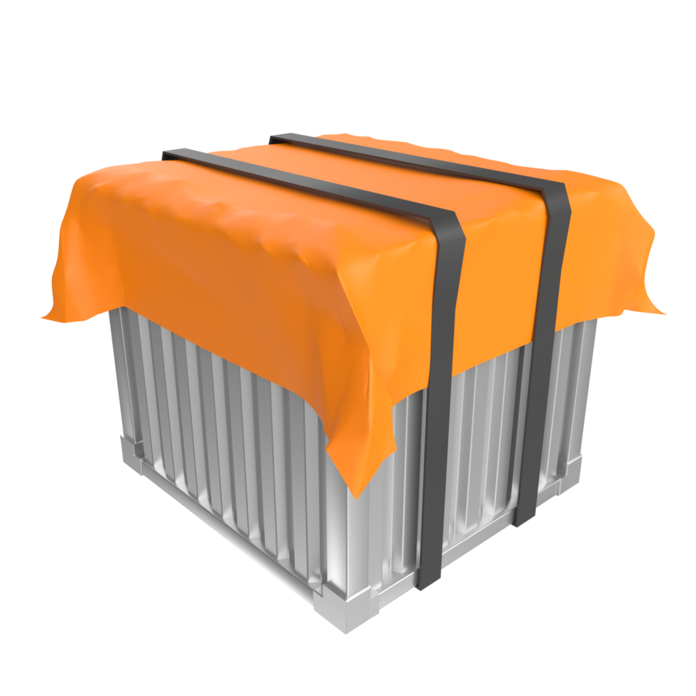 Container isolated on transparent png