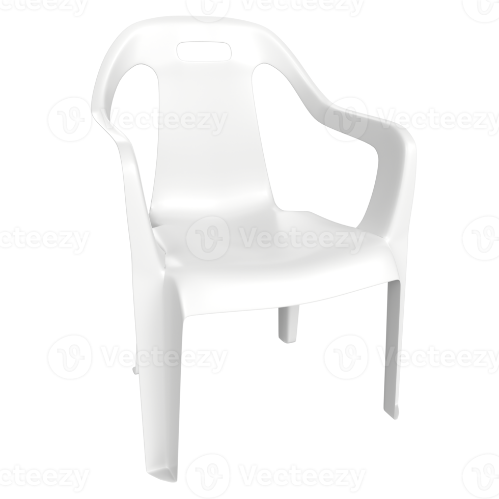 white chair isolated on transparent background png