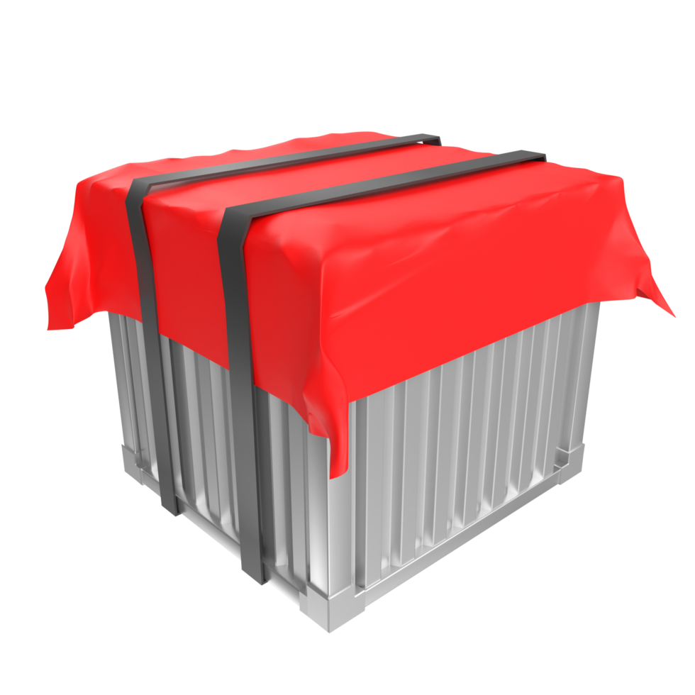 Container isolated on transparent png