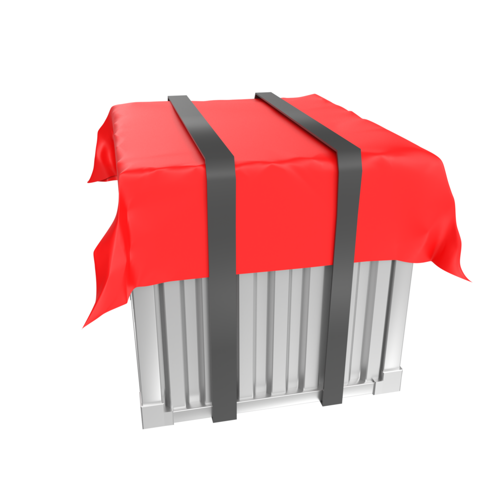 Container isolated on transparent png