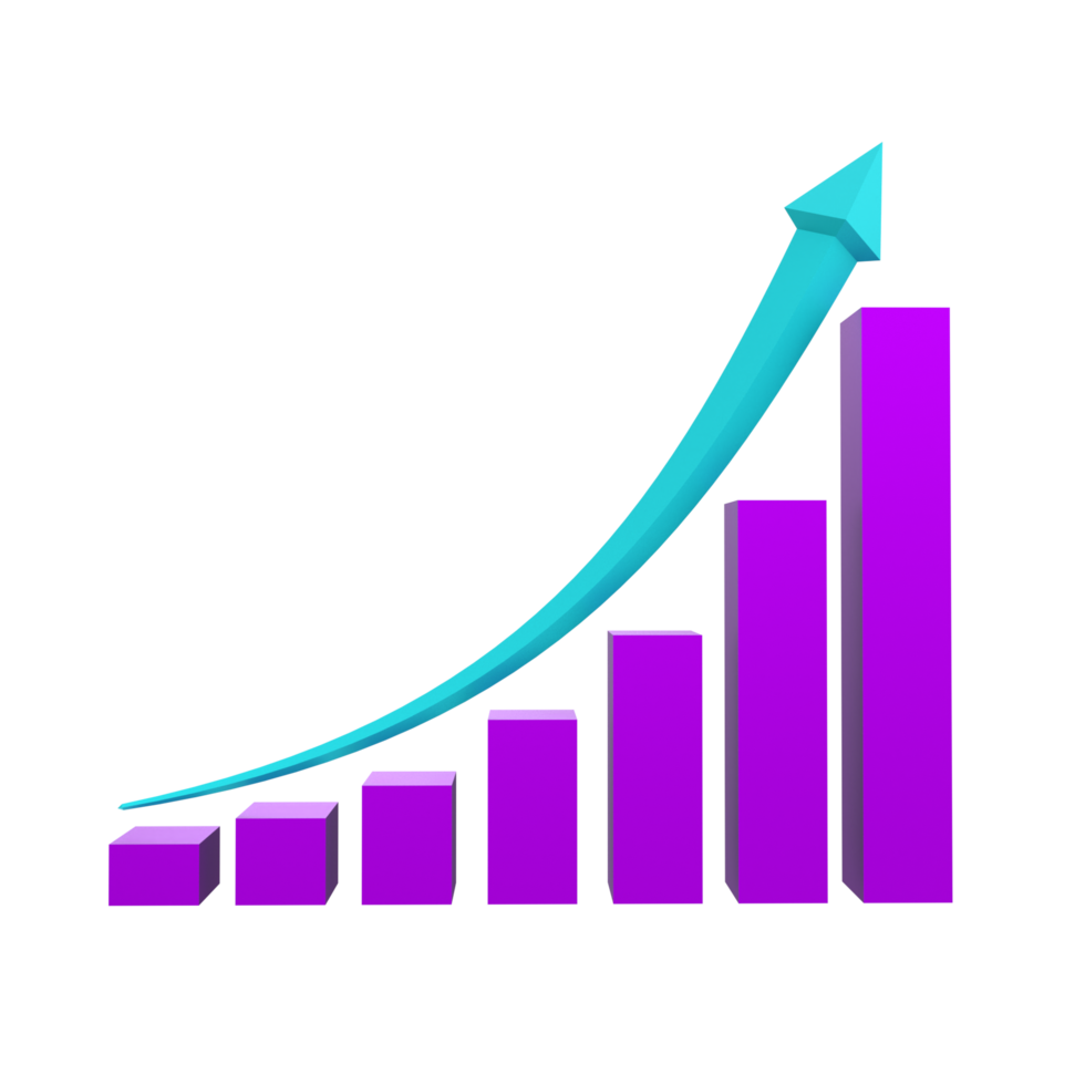 tableau d'affaires avec flèche png