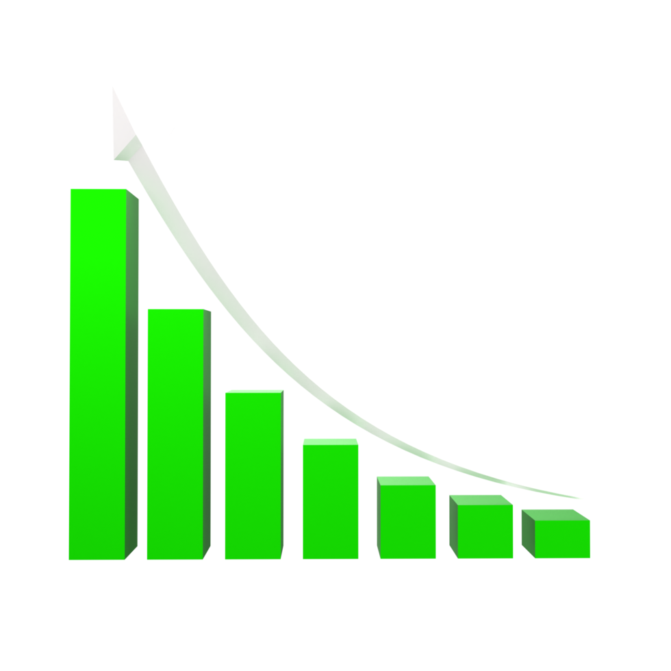 attività commerciale grafico con freccia png