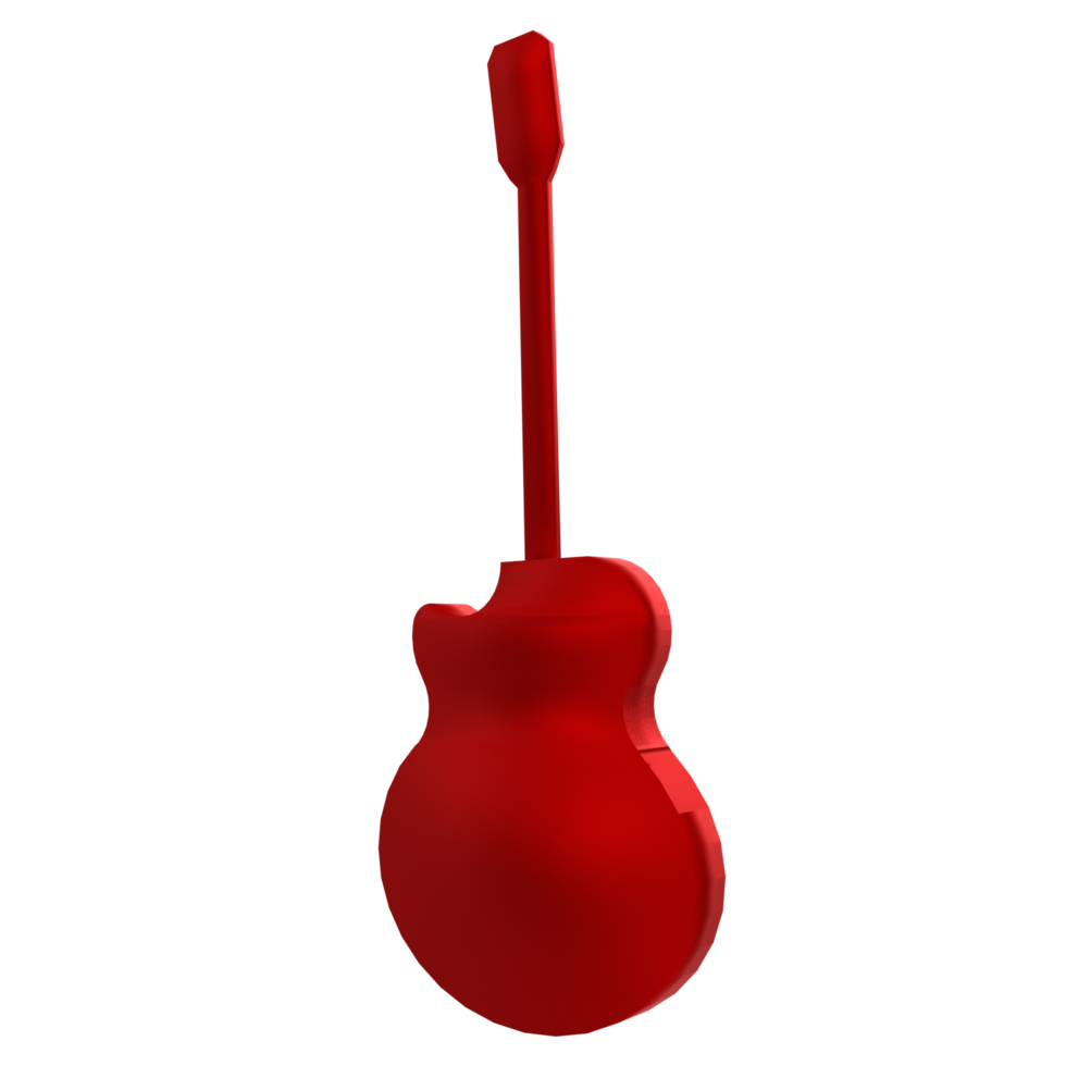 Guitar isolated on transparent png