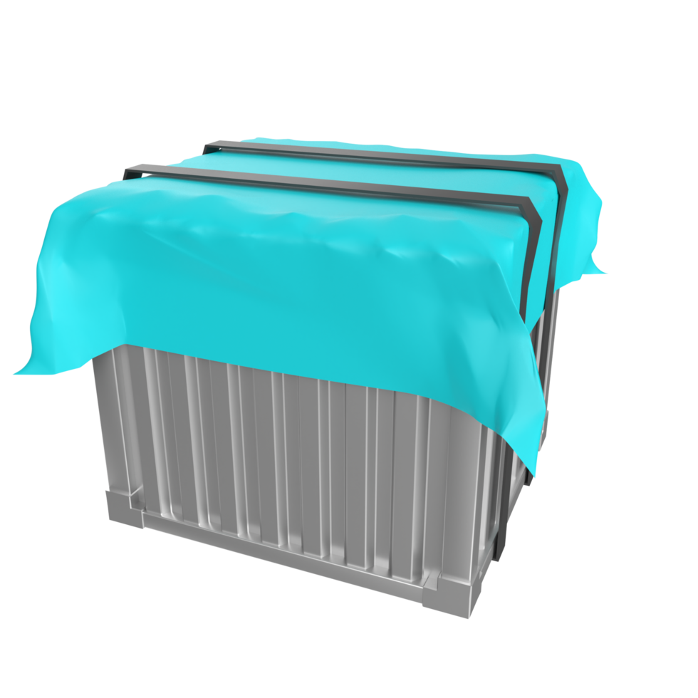 Container isolated on transparent png