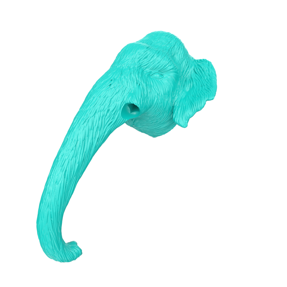 Mammut Kopf isoliert auf transparent png