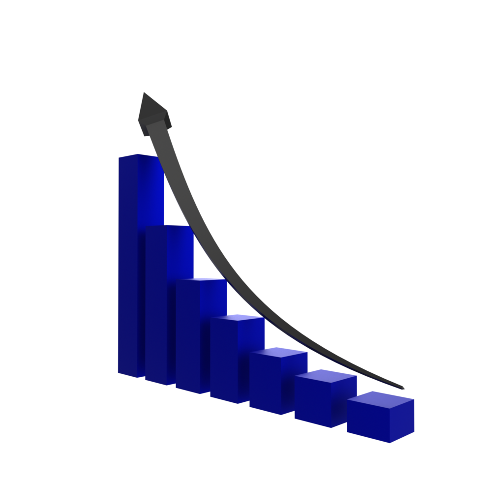 business chart with arrow png