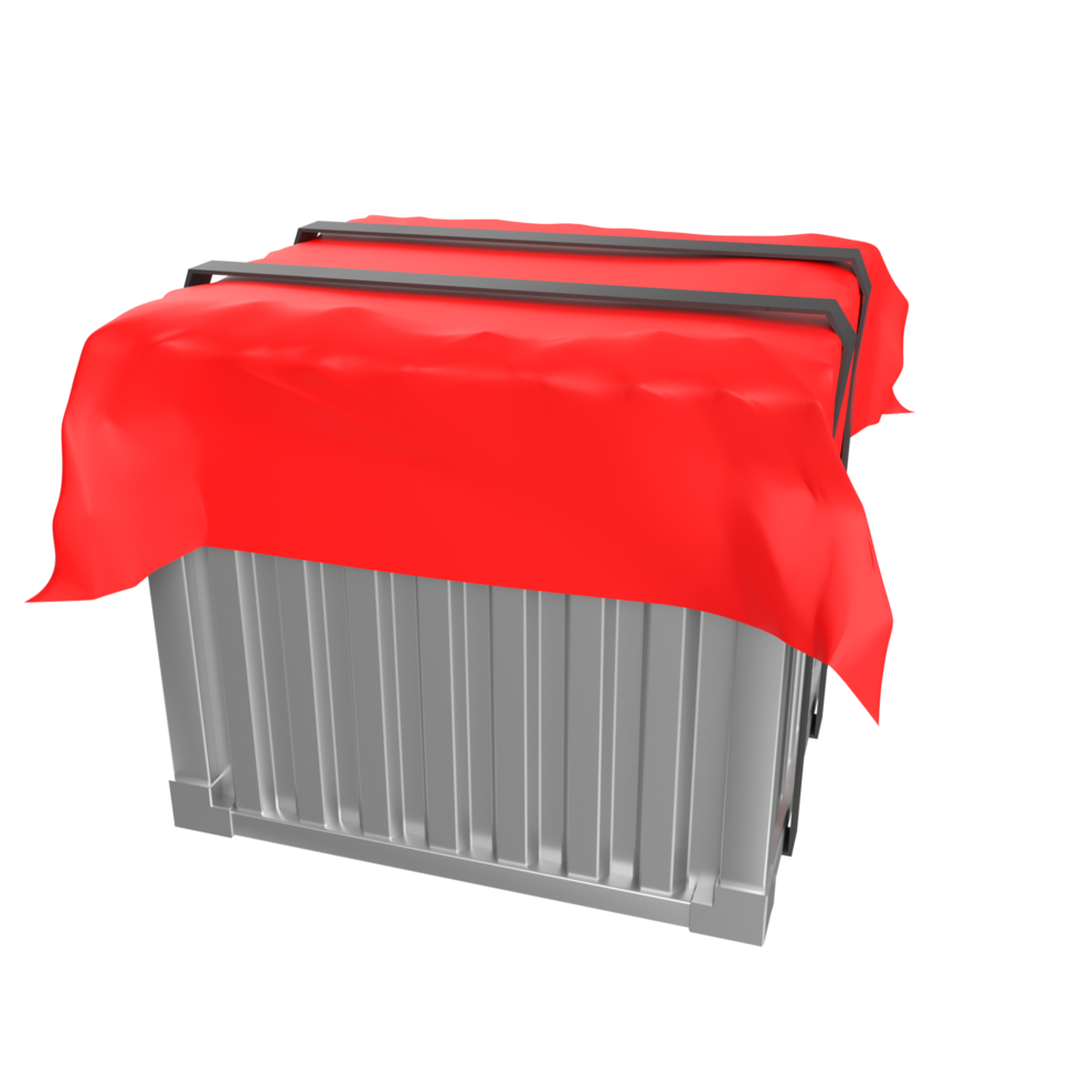 Container isolated on transparent png