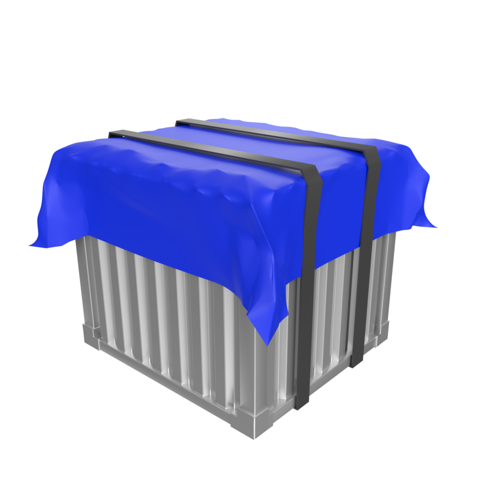 Container isolated on transparent png