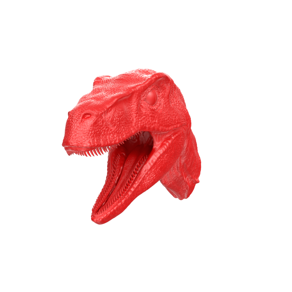 Raptor head isolated on transparent background png