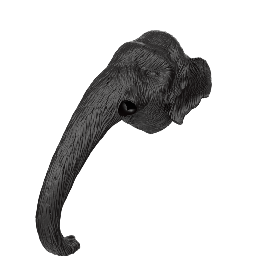 Mammoth head isolated on transparent png