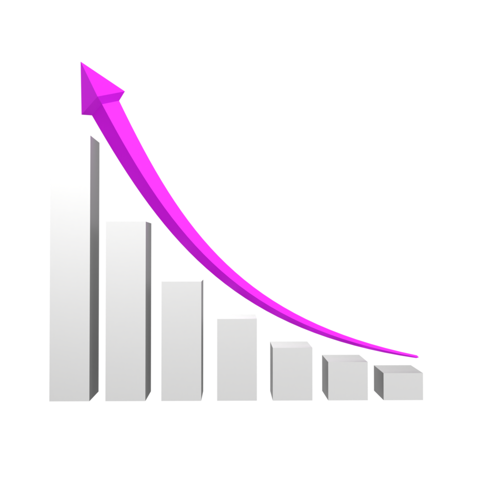 tableau d'affaires avec flèche png