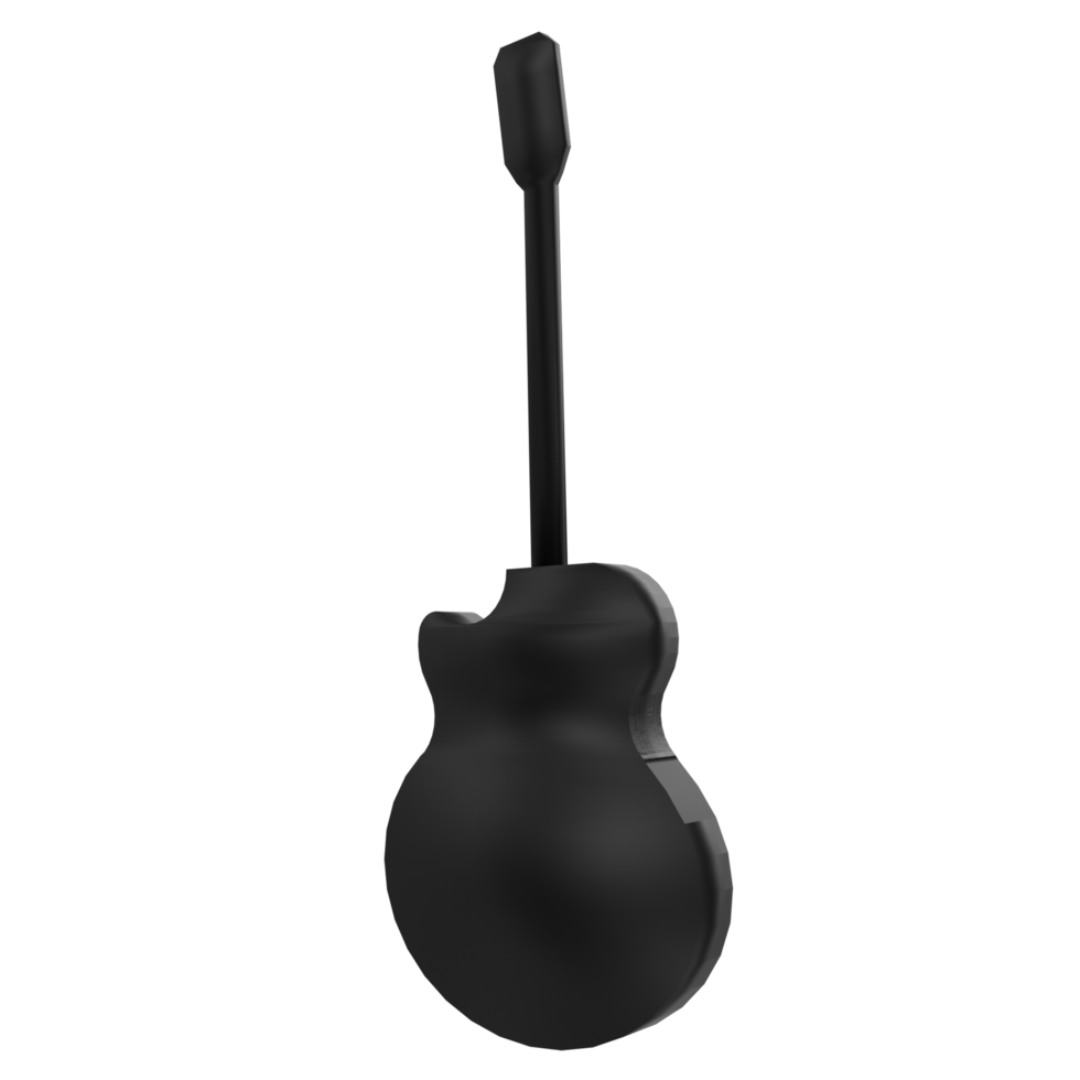 Guitar isolated on transparent png