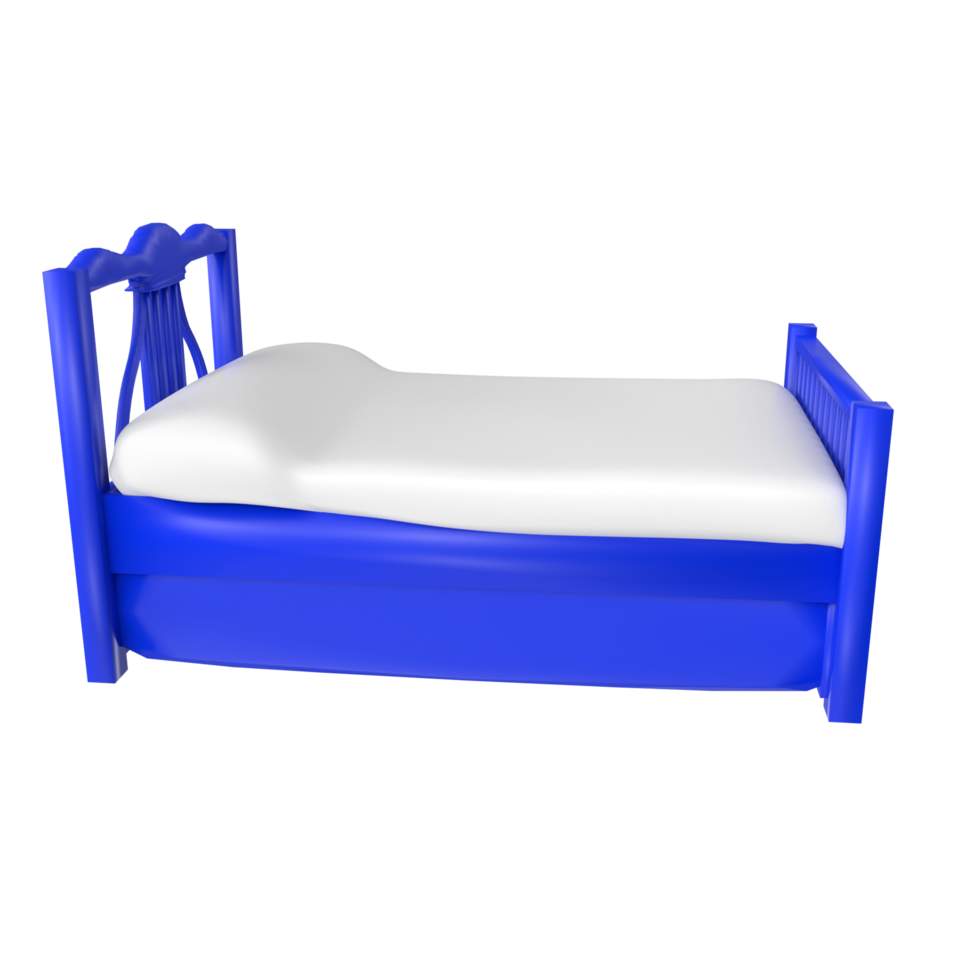 Bed isolated on transparent background png