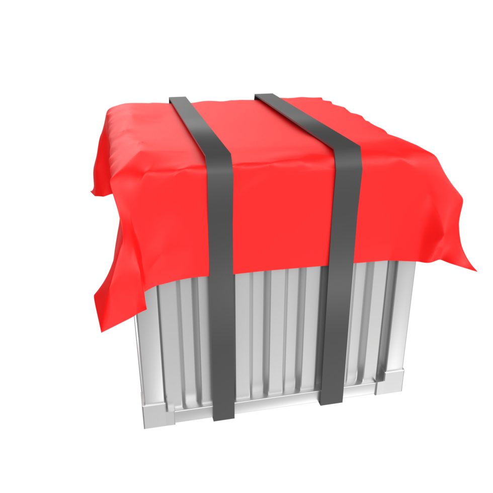 Container isolated on transparent png