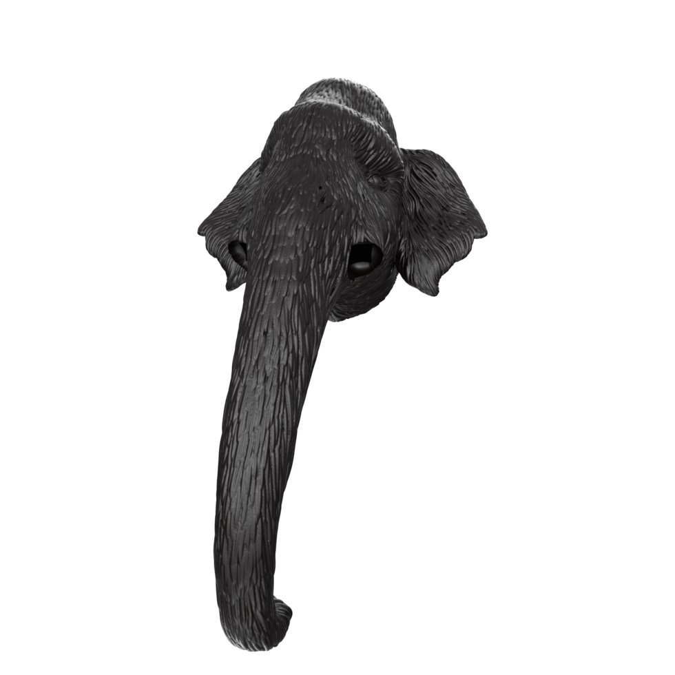 Mammoth head isolated on transparent png