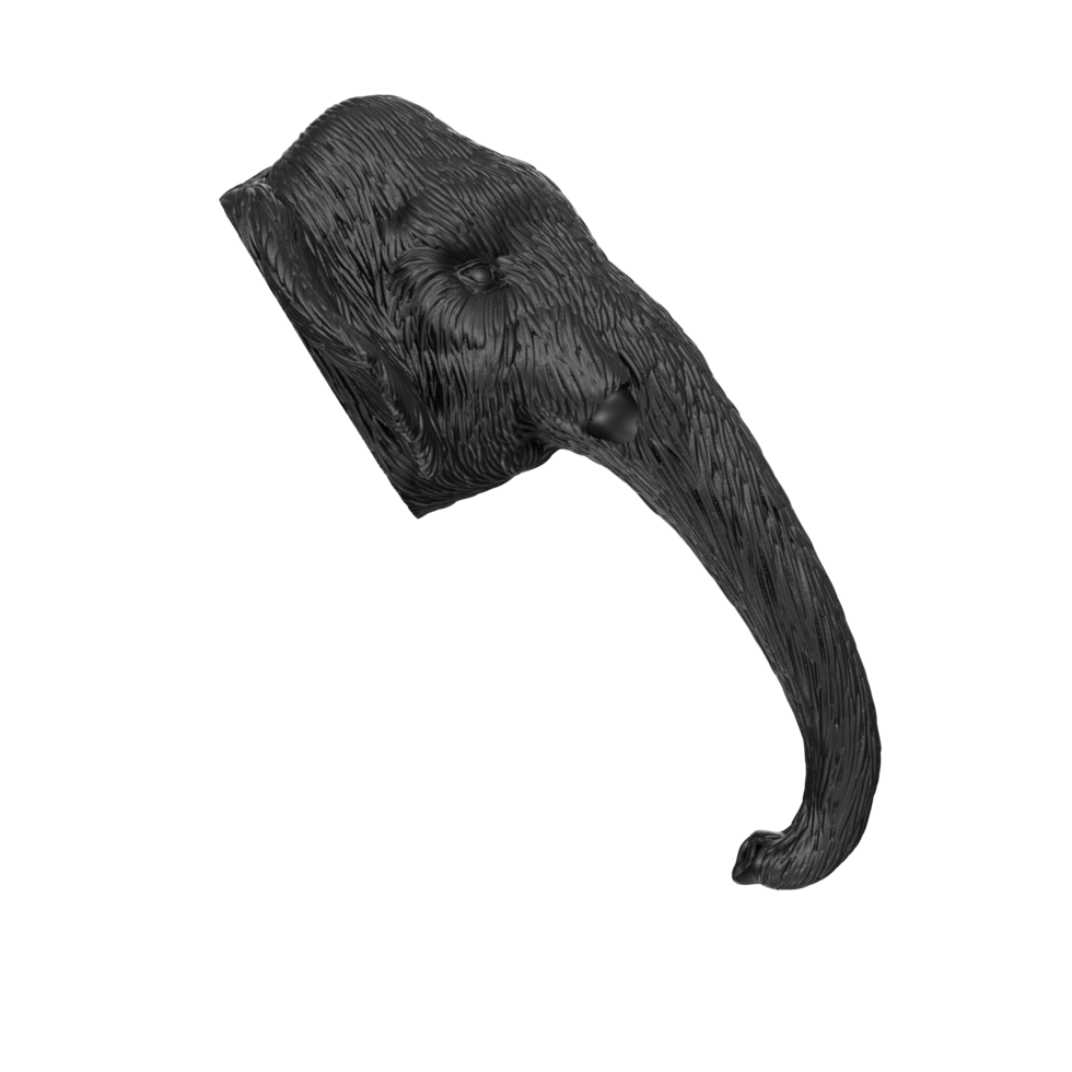 Mammoth head isolated on transparent png