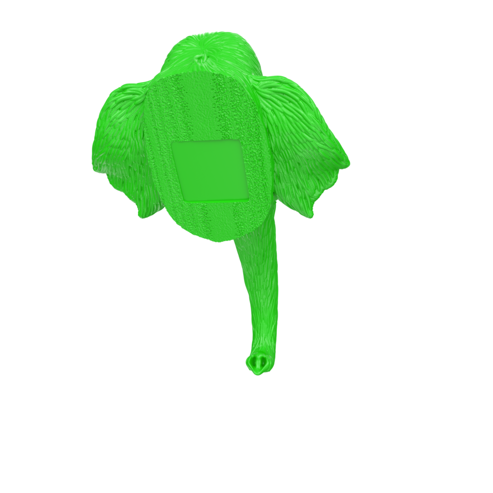 Mammoth head isolated on transparent png