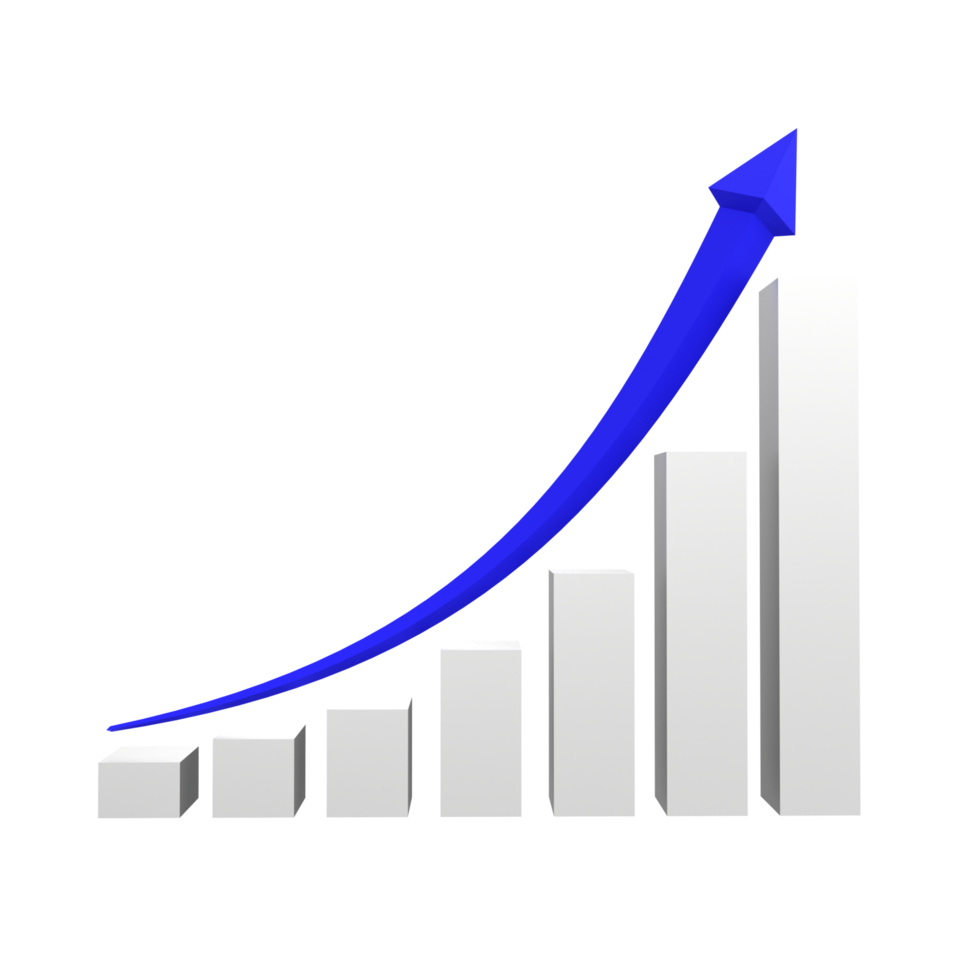 attività commerciale grafico con freccia png