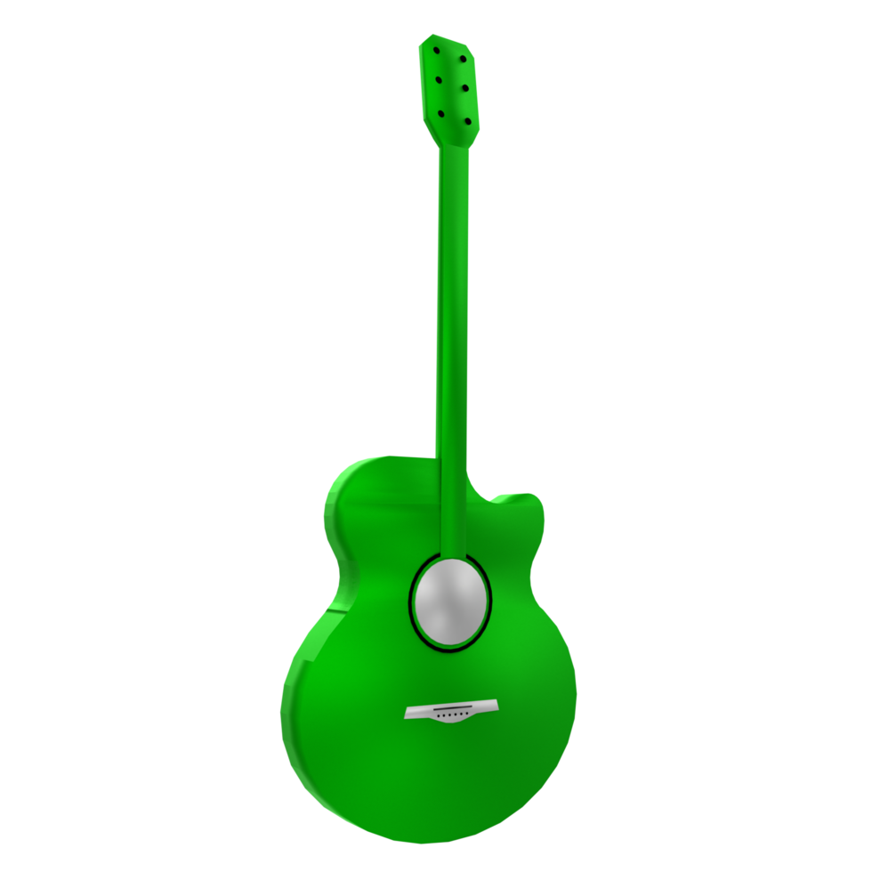 Guitar isolated on transparent png