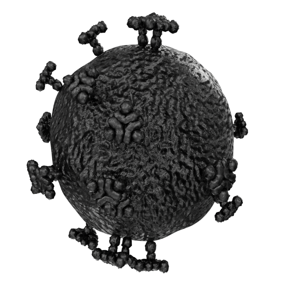 virus isolated on transparent background png