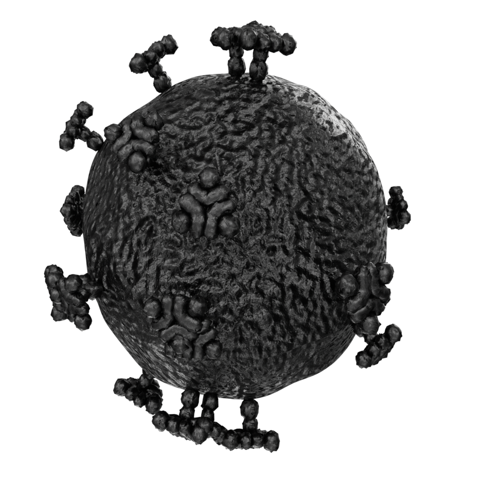 virus aislado en transparente antecedentes png